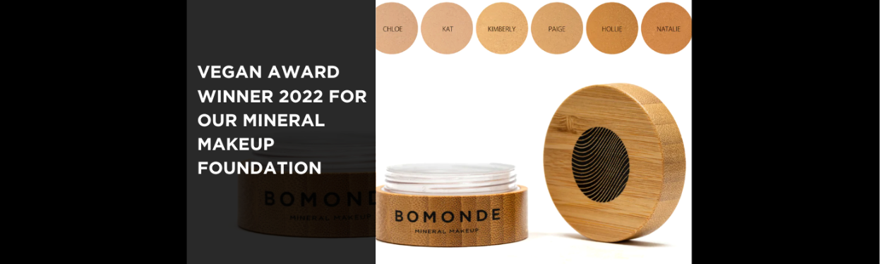 Vegan Award Winner 2022 for Our Mineral Makeup Foundation